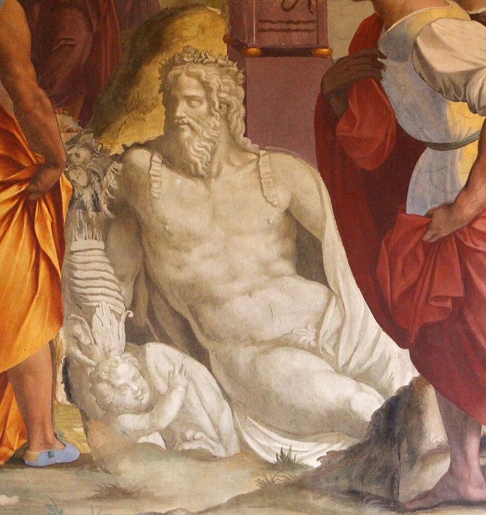 L ritorno di Cicerone a Roma - Villa Medici, Poggio a Caiano, dettaglio 2